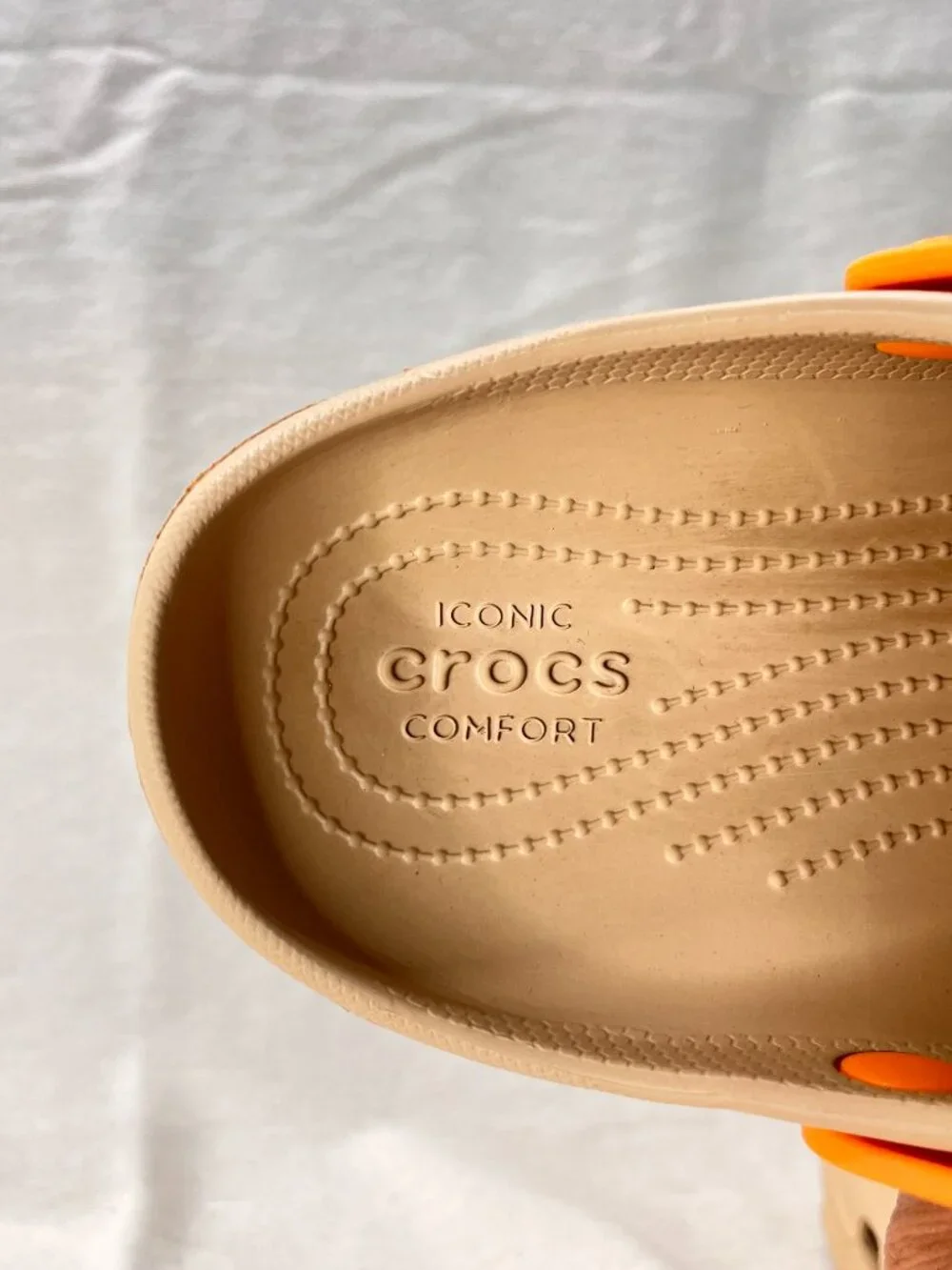 Crocs Classic All-Terrain Clogs Chai/Multi Size 8M 10W Tan Orange Blue ATC